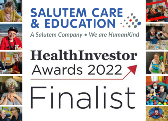 Salutem Care and Education are finalists at the HealthInvestor Awards 2022 as Specialist Care Provider of the Year